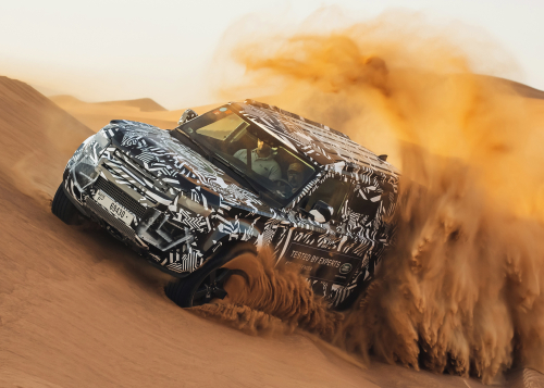 RED CROSS EXPERTS PUSH NEW LAND ROVER DEFENDER PROTOTYPE TO THE LIMIT IN DESERT TESTING TO CELEBRATE RENEWAL OF 65-YEAR PARTNERSHIP