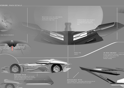 Jaguar Vision GT Coupe - Exterior Sketch