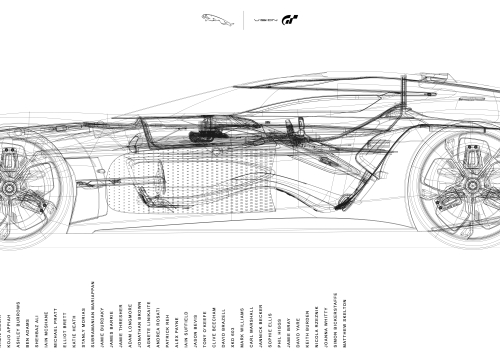 Jaguar Vision GT Coupe - Interior Sketches