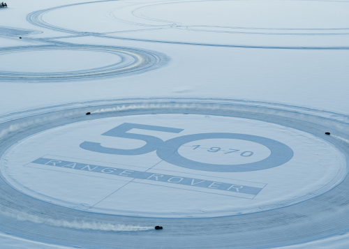 50 YEARS OF RANGE ROVER: LAND ROVER AND ANTHONY JOSHUA CELEBRATE GOLDEN JUBILEE FOR LUXURY SUV WITH UNIQUE SNOW ART