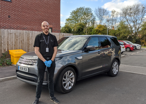 Jaguar Land Rover volunteers make the first deliveries of our 3D printed protective visors to University Coventry and Warwickshire Hospital and Warwick Hospital for NHS frontline staff