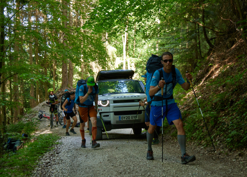 LAND ROVER DEFENDER SUPPORTS RED BULL X-ALPS CHAMPION MAURER