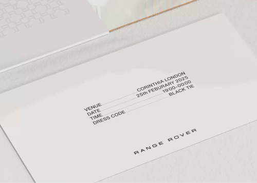Range Rover Typography