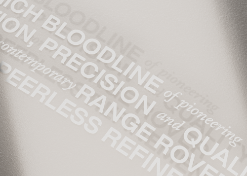 Range Rover Typography