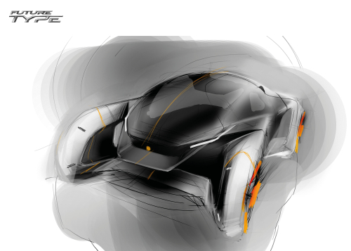 DESIGN SKETCH - FUTURE-TYPE CONCEPT - JAGUAR’S VISION FOR 2040 AND BEYOND