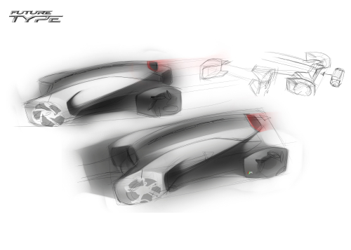 DESIGN SKETCH - FUTURE-TYPE CONCEPT - JAGUAR’S VISION FOR 2040 AND BEYOND