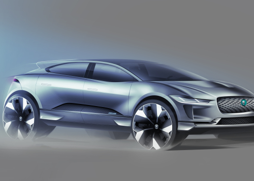 DESIGN SKETCHES - NEW ALL-ELECTRIC JAGUAR I-PACE