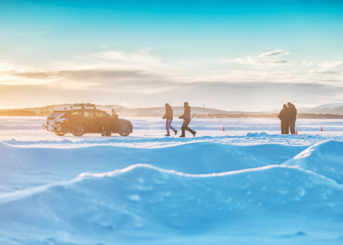 Jaguar and Olympic Skier Graham Bell set new GUINNESS WORLD RECORDS title for the Fastest towed speed on skis