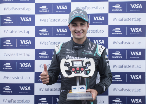 Mitch Evans, winner of the VISA Fastest Lap 10 June 0217