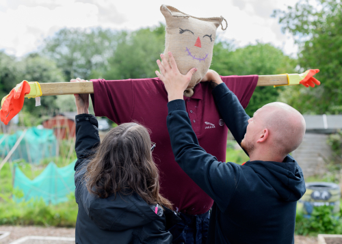 Scarecrows take shape