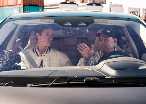 ‘BABY DRIVER’ ANSEL ELGORT TESTS SKILL IN ELECTRIC JAGUAR I-PACE AHEAD OF US DEBUT AT NEW YORK AUTO SHOW
