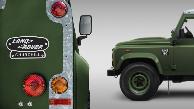 LIMITIERTE EDITION CLASSIC DEFENDER V8: INSPIRIERT VON WINSTON CHURCHILL’S LAND ROVER