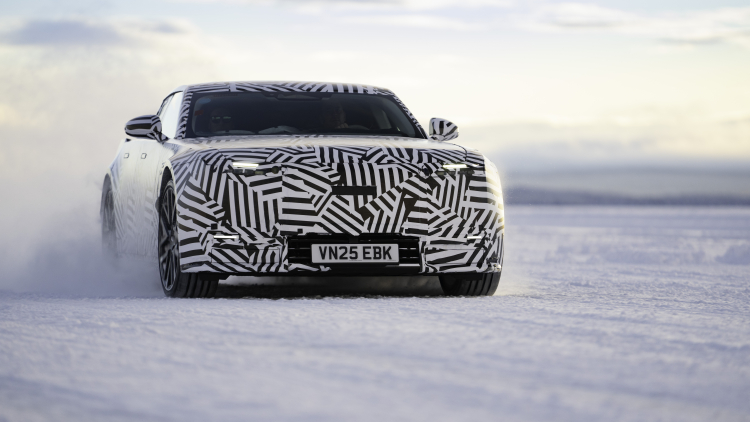 Jaguar testing in Arjeplog