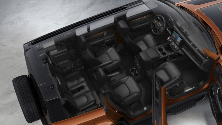 DEFENDER 110 - SIX-SEAT LAYOUT